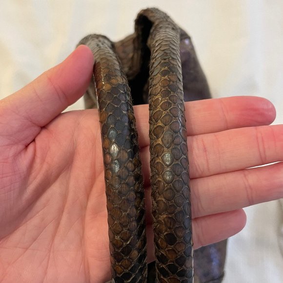 Devi Kroell Metallic Python Hobo Bag - Picture 6 of 10